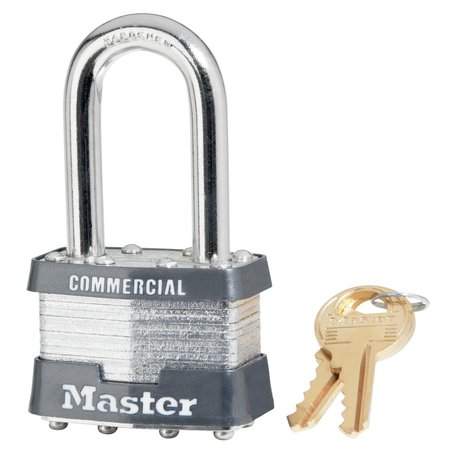Master Lock Master Lock 1-5/16 in. H X 1 in. W X 1-3/4 in. L Laminated Steel 4-Pin Cylinder Padlock Keyed A 1KALF # 2065